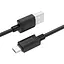 Дата кабель Hoco X73 Ferry USB to MicroUSB 2.4A (1m) Black - мініатюра 4