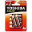 Батарейка Toshiba LR6 Red Alkaline (6шт) - мініатюра 1