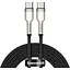 Кабель Baseus Cafule Metal Type-C to Type-C 100W (2m) black (CATJK-D01) - мініатюра 1