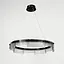 Люстра із підвісним чорним кільцем з графітовими пластинами Ø 60 см | Арт. MJ 231-600 BK | Line F - мініатюра 8