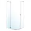 Душевая кабина угловая Volle Benita 90x90 распашная прозрачное стекло 8 мм без поддона хром 1017.114600L2 коробки, Левая, прозрачная, хром - миниатюра 1