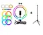 Селфи-лампа LED кольцевая 26 см Voltronic MJ26 RGB + штатив - миниатюра 2