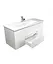 Тумба Мойдодир Сорренто 120-А з умивальником SU-120 Білий підвісна Білий - мініатюра 3