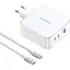 Зарядный комплект блок и кабель 3 порта USB (2хUSB-C+USB-A) Ugreen CD289 140W Gan (UGR-15339) - миниатюра 1