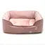 Лежак для собак та котів Zoo-hunt Мінор двосторонній рожевий №2 50х65х21 см - мініатюра 2