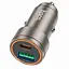 Автомобільний зарядний адаптер Hoco Z57A Glorious PD30W + QC3.0 2 x USB-порти швидка зарядка сірий - мініатюра 1