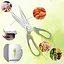 Многофункциональные кухонные ножницы 10в1 Mighty Shears с чехлом и магнитом Серый / Зеленый - миниатюра 8