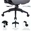 Офісне крісло OfficePro Balance OC620-B-DG-DG (OC620-B-DG-DG) - мініатюра 13