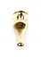 Металева анальна пробка з кристалом Boss Jewellery Gold Butt Plug Light 9.5 см (блакитний) - мініатюра 5