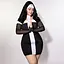 Эротический костюм монашки JSY P61130 Plus Size - миниатюра 4