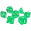 Набір кубиків Glitter 7 Dice Set - Light Green , 7 шт. (g7dglit05) - мініатюра 1