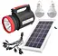 Фонарь прожекторный ASK-1902T 5W+20SMD + 2 лампы + Powerbank + solar + ЗУ220В - миниатюра 1