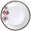 Набор S&T 6 мелких тарелок Вышиванка красная и черная Ø23 см kuh0007055 - миниатюра 1