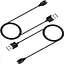 Зарядний пристрій DK CDK кабель (1m) USB для Garmin Approach X10 2 шт. (014446) (black) - мініатюра 1