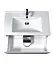 Тумба Мойдодир Сорренто 80-A Білий у ванну з умивальником SU-80 Білий - мініатюра 3