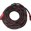 Кабель Gresso Hdmi 15 м male to male тато-тато 2 ферити чорно-червоний - мініатюра 4