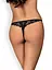 Стрінги Obsessive Letica otwarte L/XL чорний - мініатюра 5