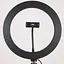 Кільцева світлодіодна LED лампа Flat Ring 10" + tripod 2.1m Black - мініатюра 3