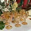 Набор бокалов для вина Glassware 6шт Подарочные цветные стеклянные фужеры для коктейлей 300мл Gold - миниатюра 3