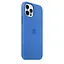 Чохол Silicone Case Full Protective (AA) для Apple iPhone 12 Pro / 12 (6.1) Синій / Capri Blue - мініатюра 2