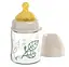 РР пляшка 150 мл. Бежевий з широкою горловиною "Вишенька-Зелена Серія" латекс 0+ S Nip - мініатюра 1