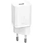 МЗП Baseus Super Si Quick Charger 20W (1USB-C) + кабель Type-C to Lightning (TZCCSUP-B) Білий - мініатюра 2