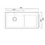 Кухонная мойка нержавейка 78x48 L Platinum Handmade (два отверстия, круглый сифон 3,0/0,8), Нержавеющая сталь - миниатюра 2