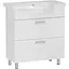 Тумба для підлоги RJ Aster-B з умивальником RJ Lotus RZJ201 65 см Білий RJFU030-0165WHSET(RJFU030-0165WH + RZJ201) Білий - мініатюра 1