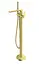 Смеситель для ванны Kohlman Experience Brushed Gold напольный QF1165E-GDB Золотой - миниатюра 1