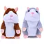 Игрушка интерактивная Хомяк повторюшка, серый - миниатюра 3