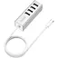 Мульти адаптер хаб Hoco HB1 4 в 1 USB to 4 USB 2.0 F 0.8 m - миниатюра 1
