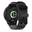 Смарт-годинник Garmin Venu 3 з сланцевим сталевим безелем та чорним шкіряним ремінцем - мініатюра 2