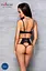 Комплект білизни Passion TASMINA Set XXL/XXXL black ліф високі трусики з корсетом ззаду - мініатюра 6