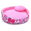 Лежак для котів та собак Zoo-hunt Зірочка рожевий №3 d-600 h-150 мм - мініатюра 3