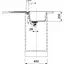 Кухонна мийка Franke Centro, фраграніт, прямокутник, з крилом, 780х500х200мм, чаша - 1, накладна, CNG 611-78, чорний матовий - мініатюра 3