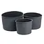 Набор форм для выпекания силиконовые пасхи 3 шт 1.7 л 1 л 0.6 л Темно-серый TS Kitchen HP-35-558GB - миниатюра 1