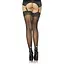 Панчохи зі швом та стразами Leg Avenue Stockings RhinestOne backseam, мереживна резинка, One Size - мініатюра 2