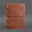 Шкіряний блокнот на кільцях (софт-бук А4, А5) 9.0 в м'якій світло-коричневій обкладинці - мініатюра 7