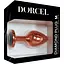 Металева анальна пробка Dorcel - Diamond Plug Rose Gold із прикрасою у вигляді кристалу M - мініатюра 5