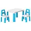 Дитячий стіл із двома стільцями 0471TXK біло-синій - мініатюра 1