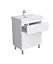 Тумба Мойдодир City White 70 з умивальником Cosmopolitan 70 Білий підлогова Білий - мініатюра 8
