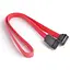 Кабель інтерфейсний Sata 0.45 м загнутий без засувки червоний - мініатюра 1