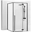 Душова кабіна Rea Fargo 80x100 black REA-K6950, Чорний, Універсальна, прозорий - мініатюра 1