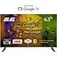 2E Телевізор 43" LED FHD 60Hz Smart Google TV Black - мініатюра 1
