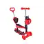 Детский самокат с родительской ручкой Bambi SC20139 колеса PU со светом Красный - миниатюра 1