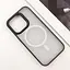 Чохол TPU+PC Blueo Skin Friendly Frosted with MagSafe для Apple iPhone 16 Pro Max 6.9" Чорний/Белое кольцо - мініатюра 2