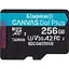 Карта пам'яті Kingston MicroSDXC 256GB Canvas Go! Plus class 10 UHS-I U3 V30 A2 (SDCG4/256GBSP) - мініатюра 1