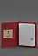 Кожаная обложка для паспорта и военного билета 1.2 красная - миниатюра 3