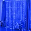 Новогодняя светодиодная гирлянда-штора Роса 3x3 м с 300 лампочками Синий - миниатюра 2