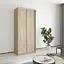 Шкаф-купе двухдверный MebelStar Стандарт AL 2ДСП 90x60x210 см Дуб сонома (MBS-2314) - миниатюра 1